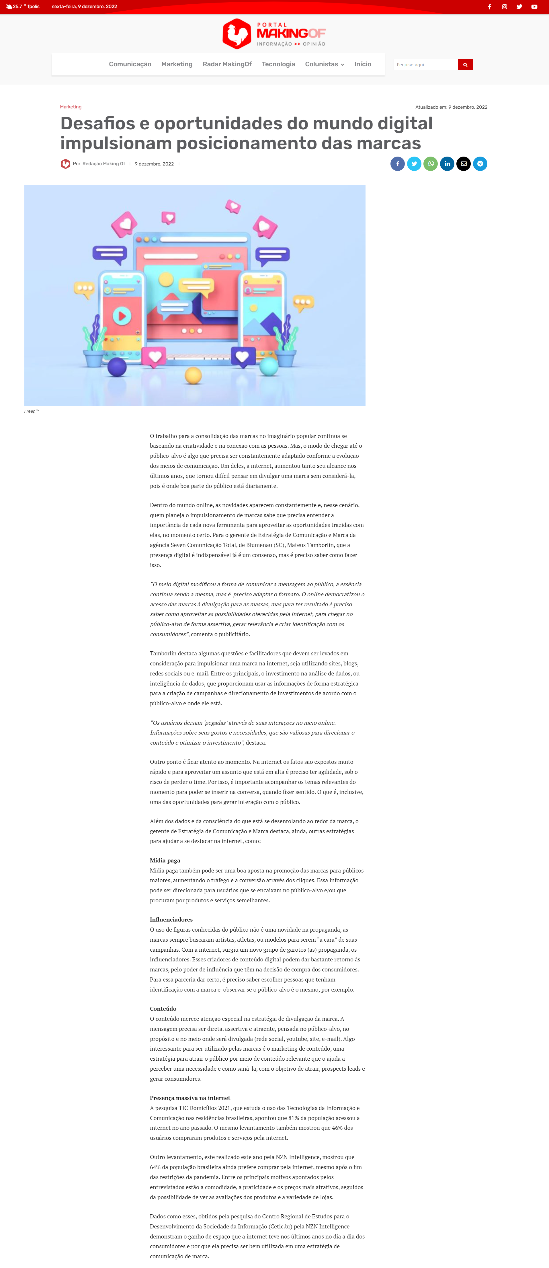 NIC.br - Na Mídia - Desafios e oportunidades do mundo digital ...