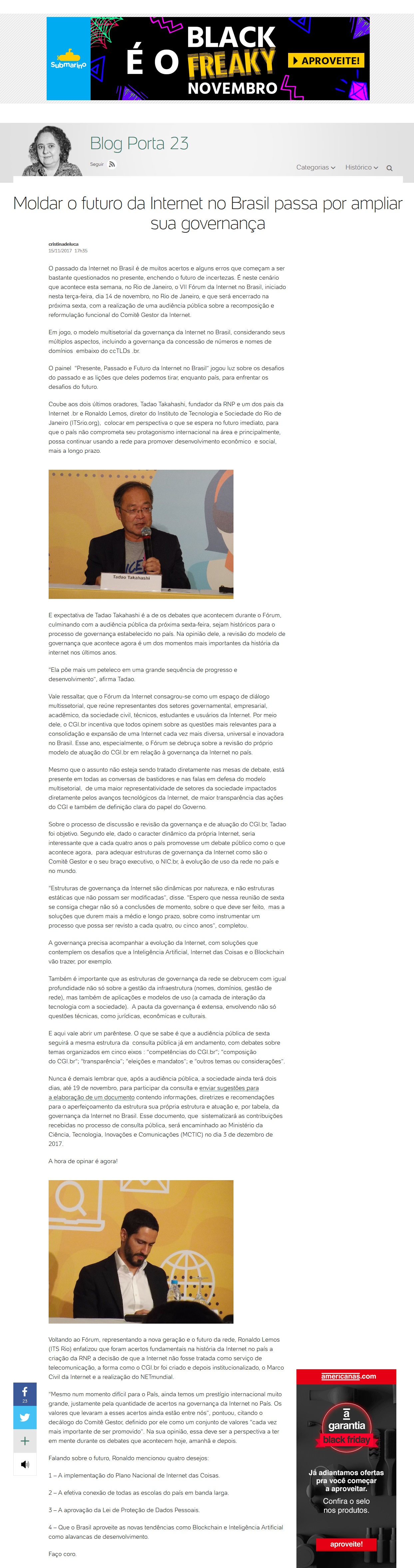 NIC.br - Na Mídia - Moldar o futuro da Internet no Brasil passa por ...