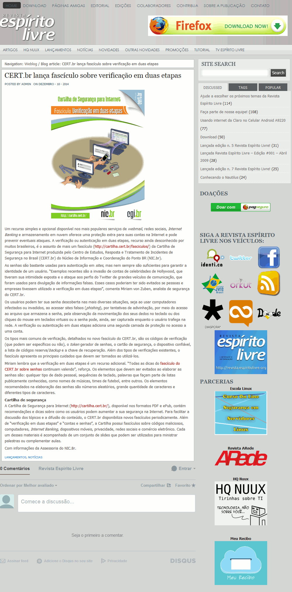 NIC.br Núcleo de Informação e Coordenação