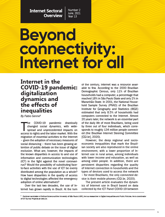 Year XIII - N. 2 - Beyond connectivity: Internet for all