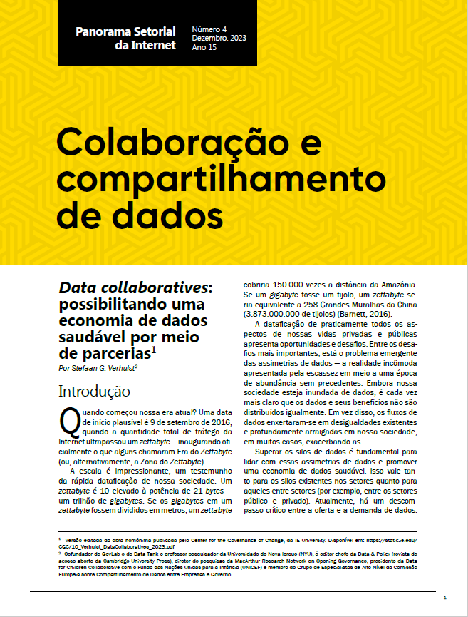 Ano XV - N. 4 - Colaboração e compartilhamento de dados