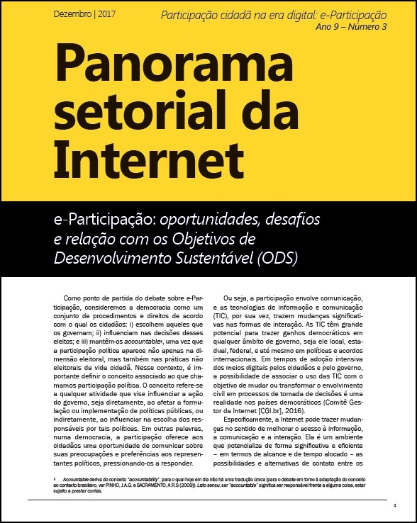 Ano IX - Nº 3 - Participação cidadã na era digital: e-Participação 