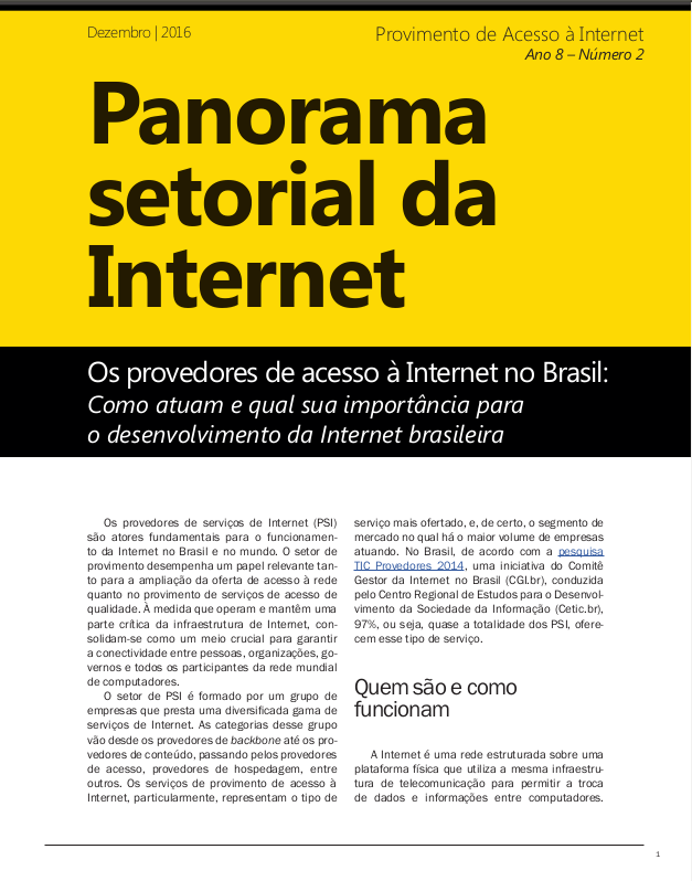 Ano VIII - Nº 2 - Provimento de Acesso à Internet